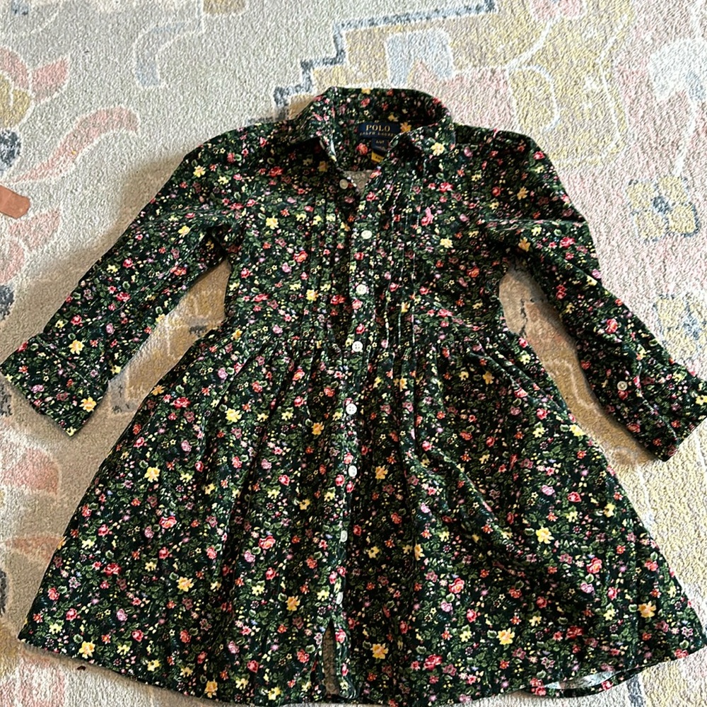 Ralph Lauren corduroy dress. Perfect for the holidays!